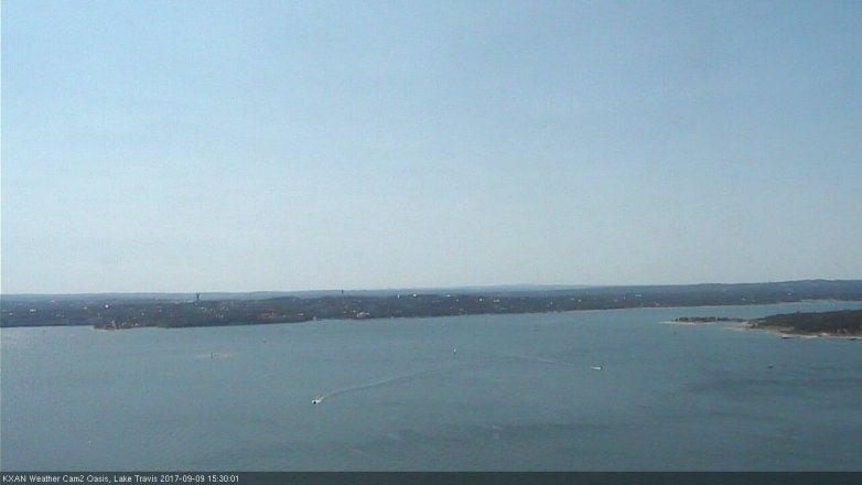 Lake Travis webcam, September 9, 2017 2:45 PM CT