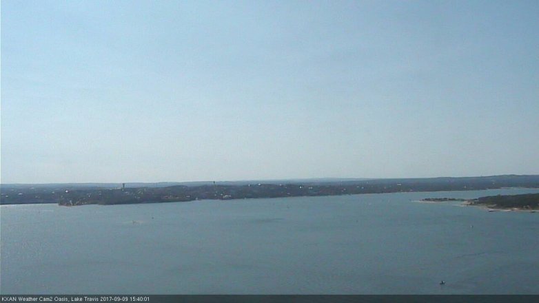 Lake Travis webcam, September 9, 2017 2:50 PM CT