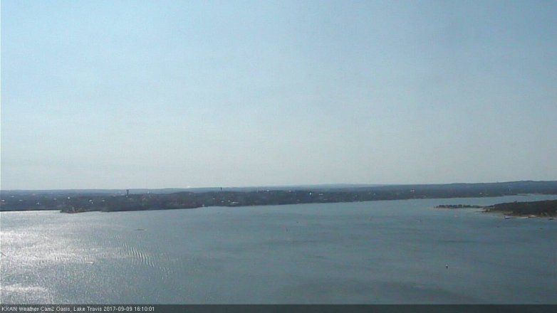 Lake Travis webcam, September 9, 2017 3:30 PM CT