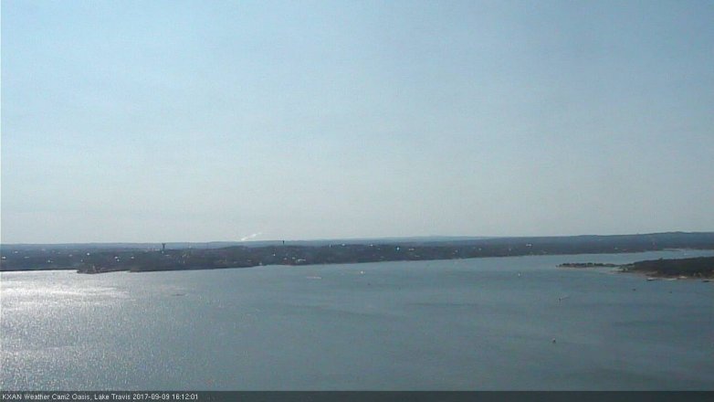 Lake Travis webcam, September 9, 2017 3:35 PM CT