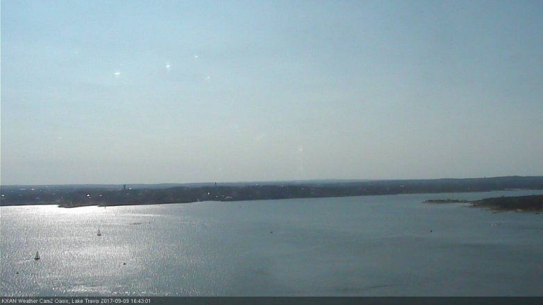 Lake Travis webcam, September 9, 2017 4:10 PM CT