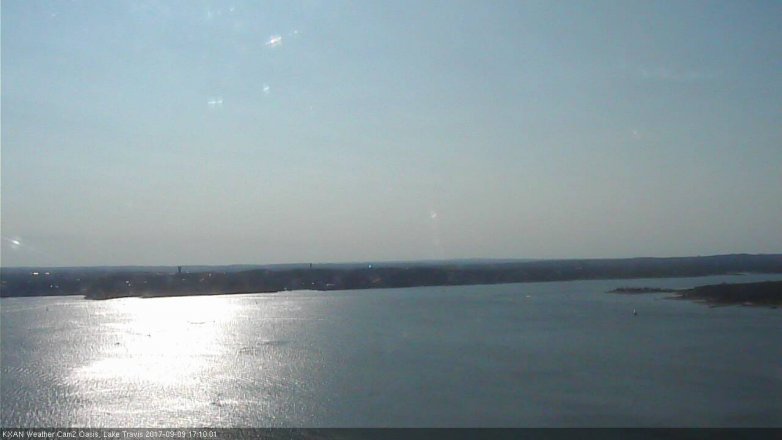 Lake Travis webcam, September 9, 2017 4:25 PM CT
