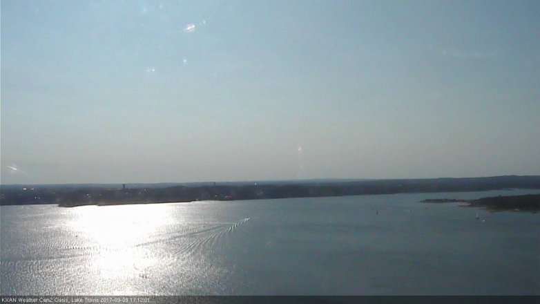 Lake Travis webcam, September 9, 2017 4:40 PM CT