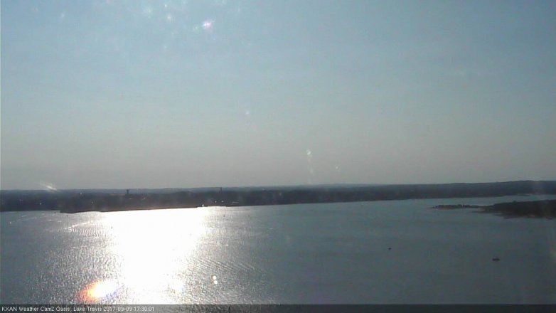 Lake Travis webcam, September 9, 2017 4:50 PM CT