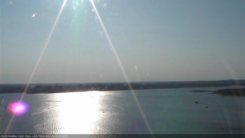 Lake Travis webcam, September 9, 2017 5:00 PM CT