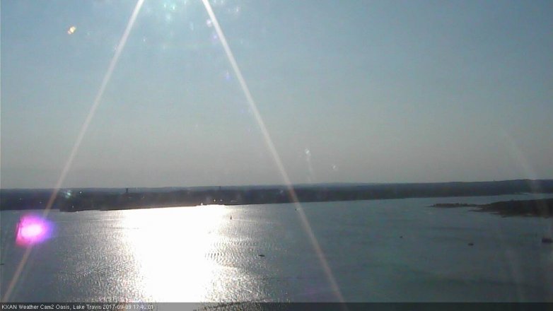 Lake Travis webcam, September 9, 2017 5:10 PM CT