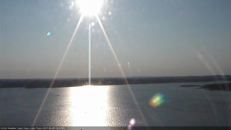 Lake Travis webcam, September 9, 2017 5:25 PM CT