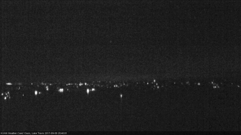Lake Travis webcam, September 9, 2017 8:00 PM CT