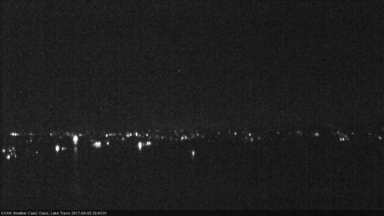 Lake Travis webcam, September 9, 2017 8:10 PM CT