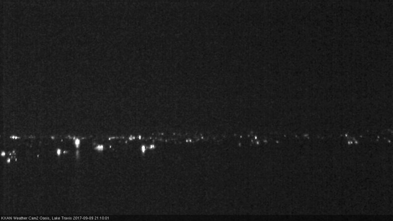 Lake Travis webcam, September 9, 2017 8:35 PM CT