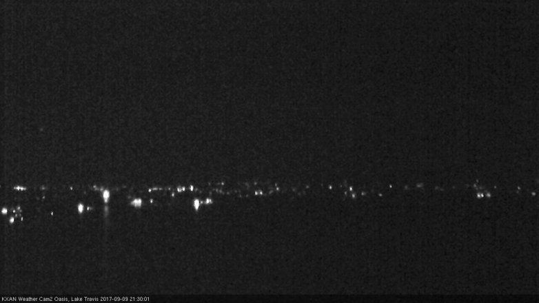 Lake Travis webcam, September 9, 2017 8:50 PM CT