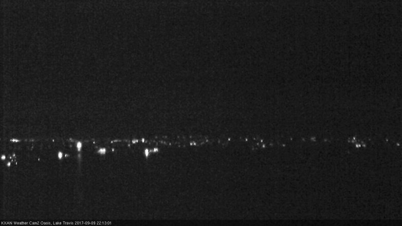 Lake Travis webcam, September 9, 2017 9:35 PM CT