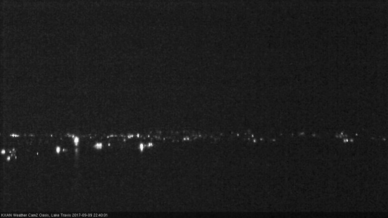 Lake Travis webcam, September 9, 2017 9:45 PM CT