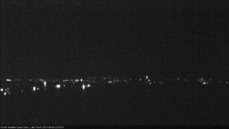 Lake Travis webcam, September 9, 2017 9:50 PM CT