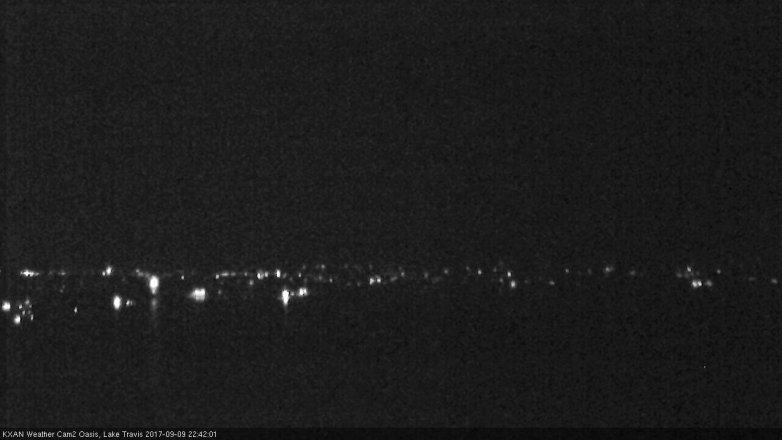 Lake Travis webcam, September 9, 2017 10:10 PM CT