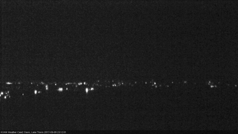 Lake Travis webcam, September 9, 2017 10:30 PM CT
