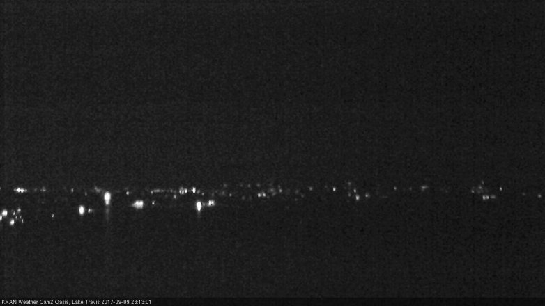 Lake Travis webcam, September 9, 2017 10:40 PM CT