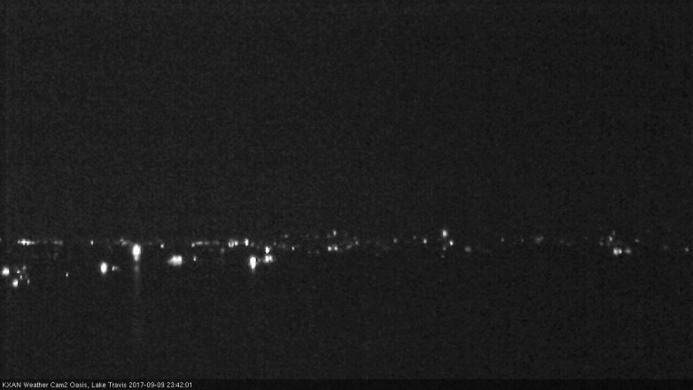 Lake Travis webcam, September 9, 2017 10:50 PM CT