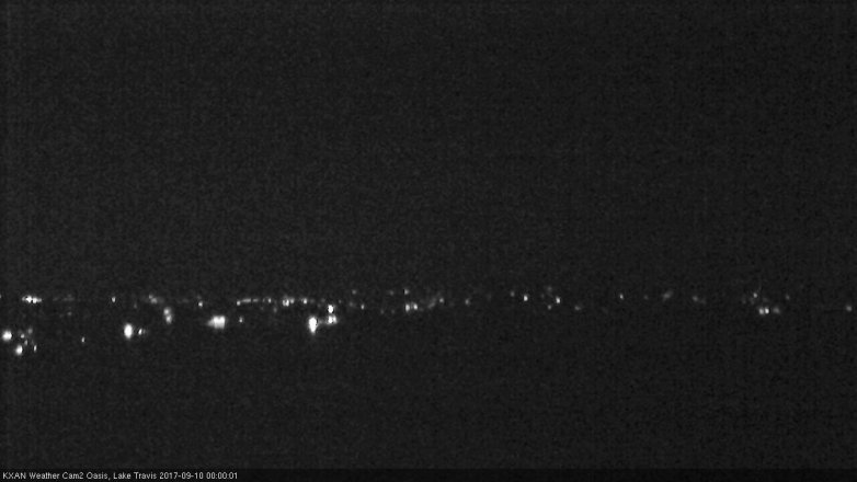 Lake Travis webcam, September 9, 2017 11:25 PM CT