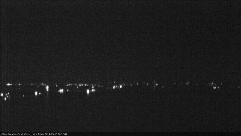 Lake Travis webcam, September 9, 2017 11:30 PM CT