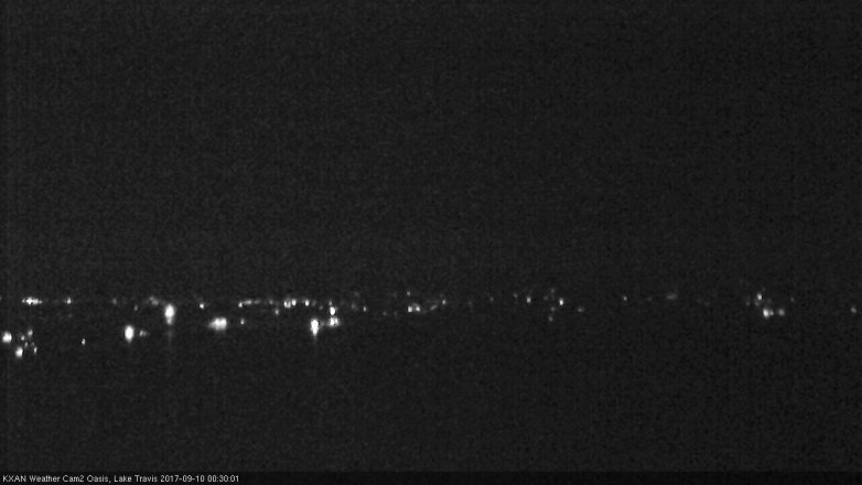 Lake Travis webcam, September 9, 2017 11:35 PM CT