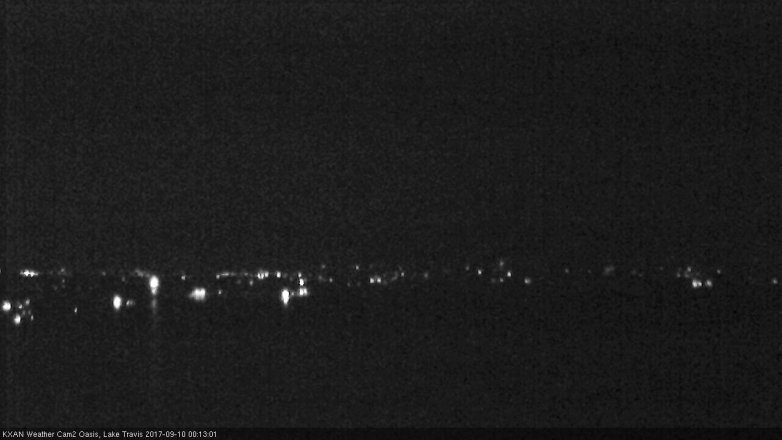 Lake Travis webcam, September 9, 2017 11:45 PM CT