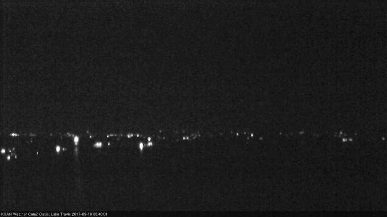 Lake Travis webcam, September 9, 2017 12:00 AM CT