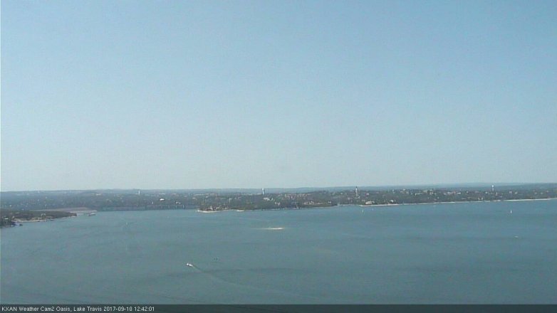 Lake Travis webcam, September 10, 2017 11:45 AM CT