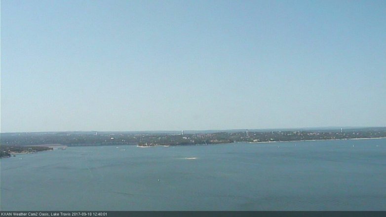 Lake Travis webcam, September 10, 2017 12:05 PM CT