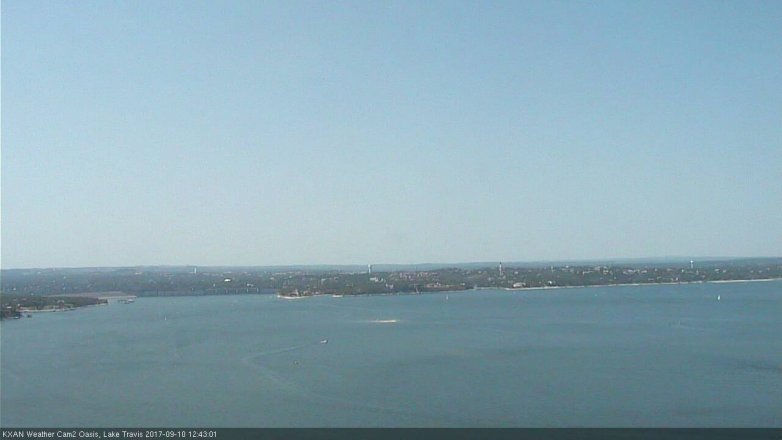 Lake Travis webcam, September 10, 2017 12:10 PM CT