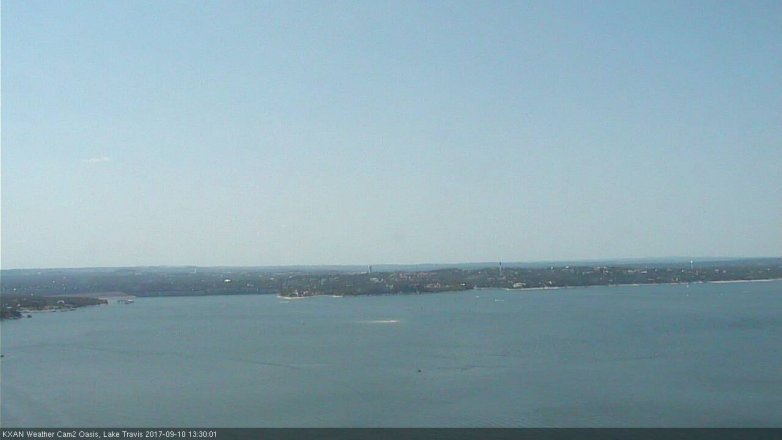 Lake Travis webcam, September 10, 2017 12:40 PM CT
