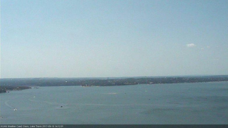 Lake Travis webcam, September 10, 2017 1:30 PM CT