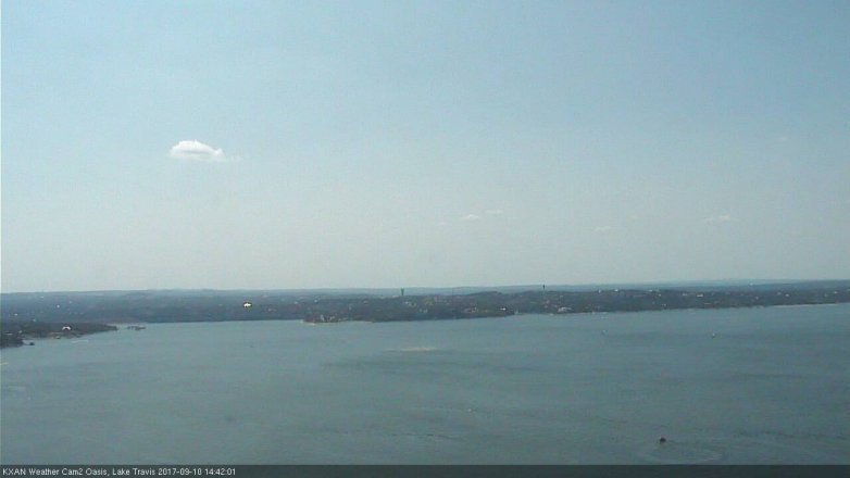 Lake Travis webcam, September 10, 2017 2:00 PM CT