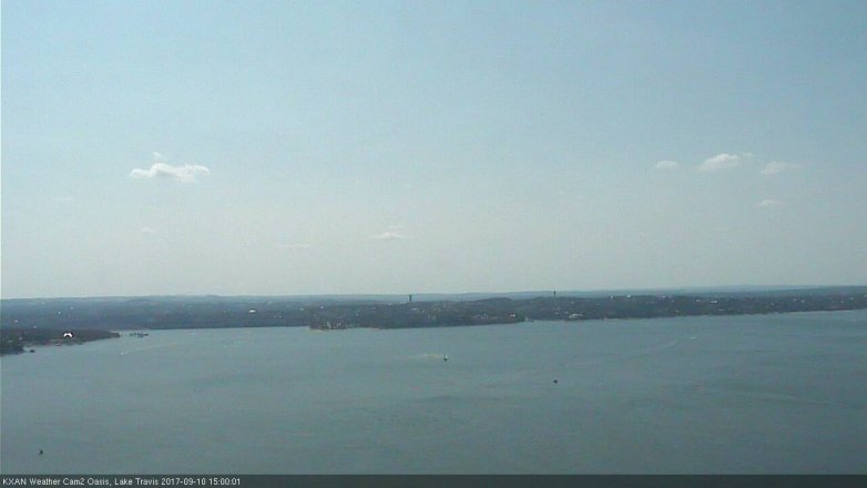 Lake Travis webcam, September 10, 2017 2:15 PM CT