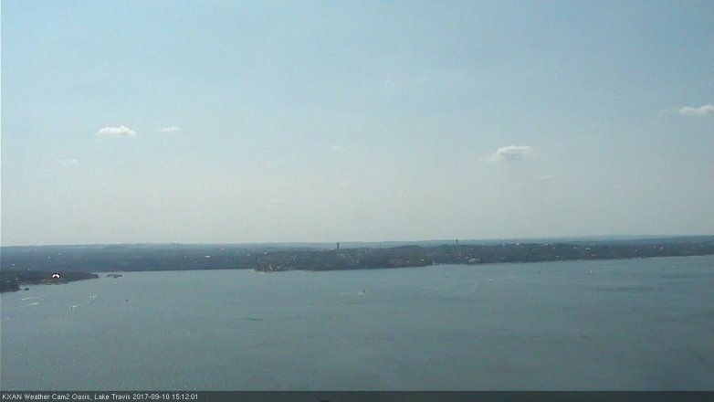 Lake Travis webcam, September 10, 2017 2:40 PM CT