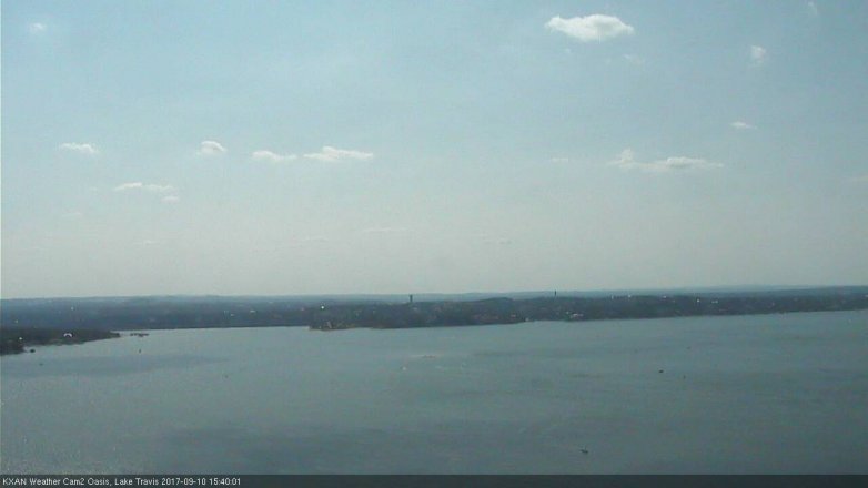 Lake Travis webcam, September 10, 2017 2:55 PM CT