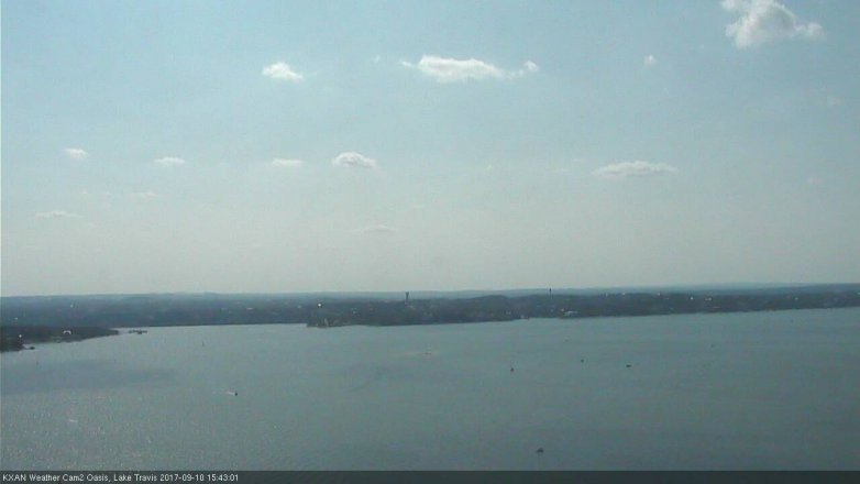Lake Travis webcam, September 10, 2017 3:00 PM CT