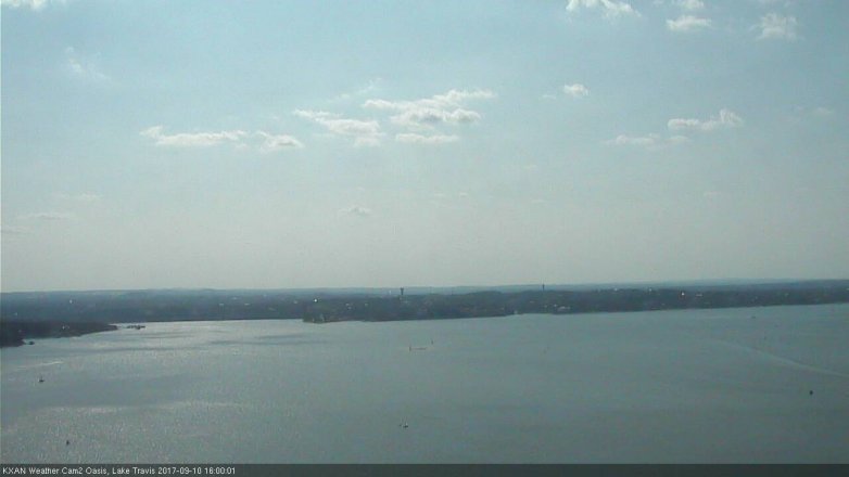 Lake Travis webcam, September 10, 2017 3:20 PM CT