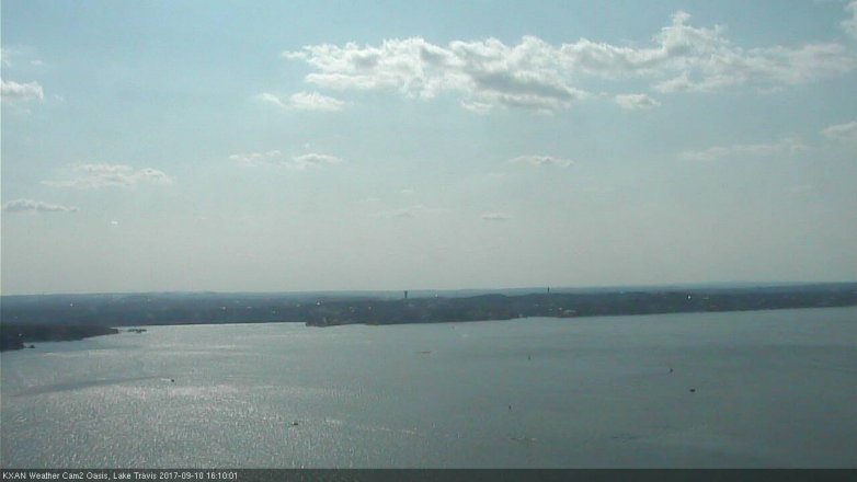 Lake Travis webcam, September 10, 2017 3:25 PM CT