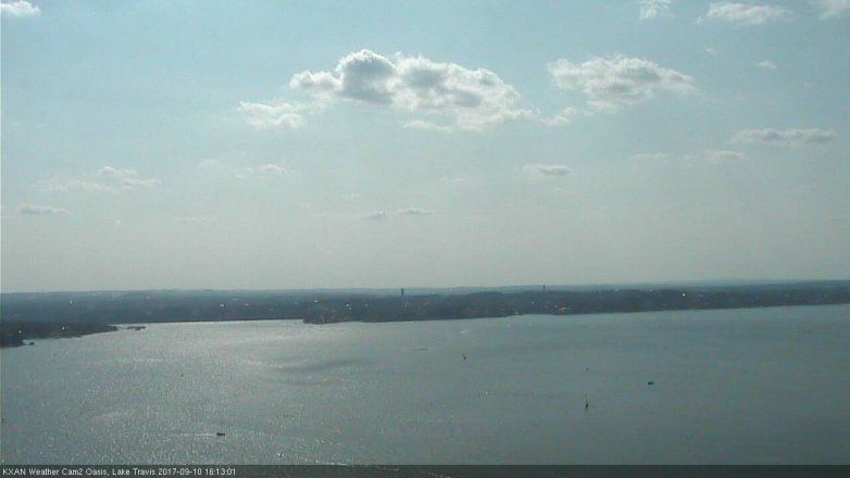 Lake Travis webcam, September 10, 2017 3:35 PM CT