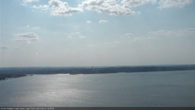 Lake Travis webcam, September 10, 2017 3:40 PM CT