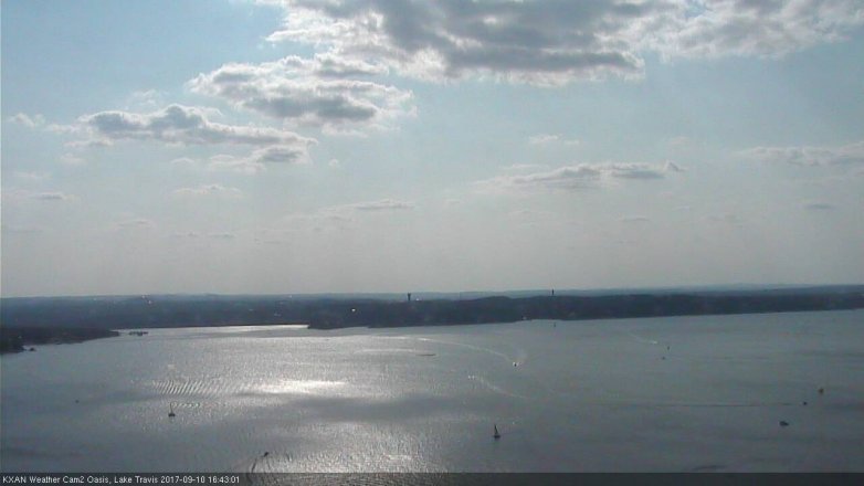 Lake Travis webcam, September 10, 2017 3:50 PM CT