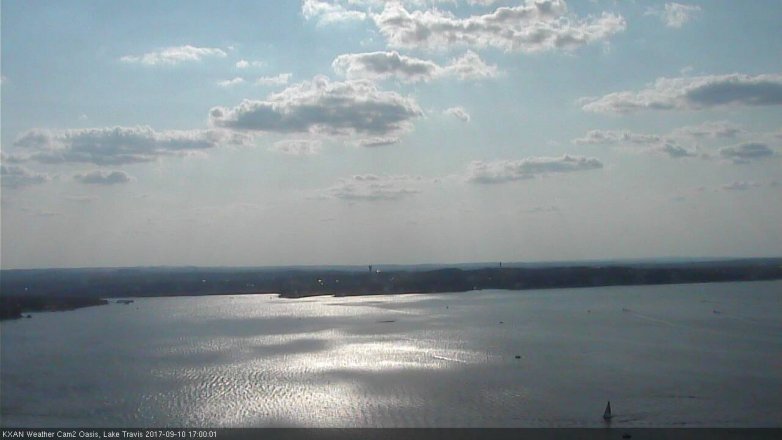 Lake Travis webcam, September 10, 2017 4:05 PM CT