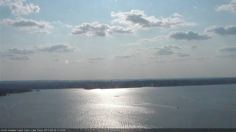 Lake Travis webcam, September 10, 2017 4:20 PM CT