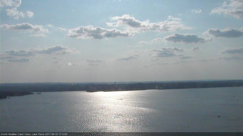 Lake Travis webcam, September 10, 2017 4:25 PM CT