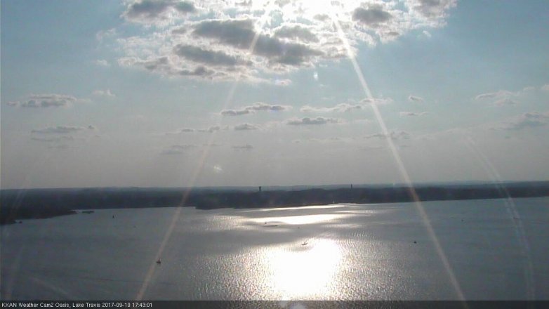 Lake Travis webcam, September 10, 2017 5:00 PM CT