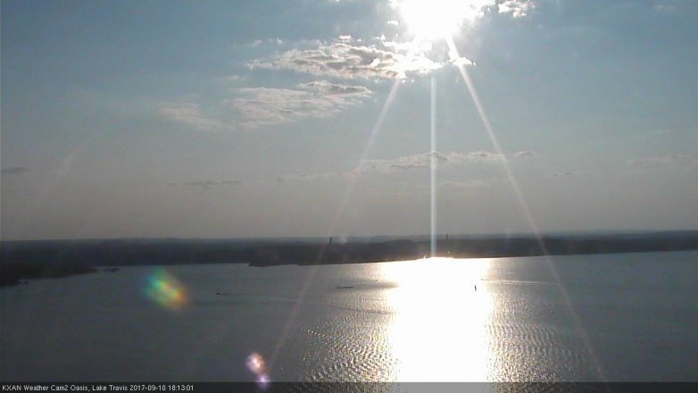 Lake Travis webcam, September 10, 2017 5:20 PM CT