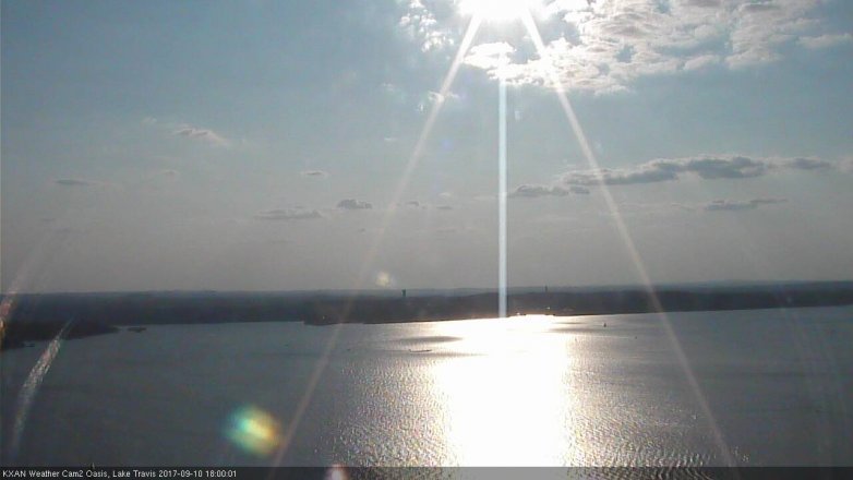 Lake Travis webcam, September 10, 2017 5:25 PM CT