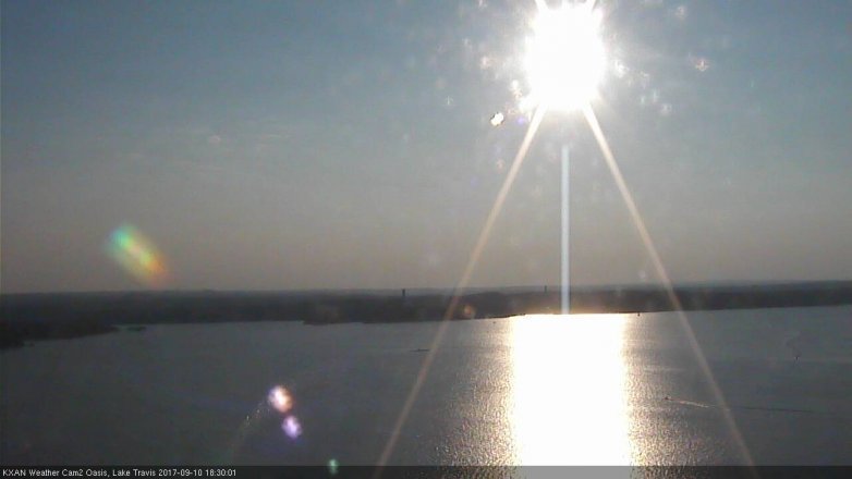 Lake Travis webcam, September 10, 2017 6:00 PM CT