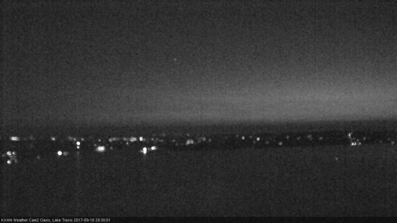 Lake Travis webcam, September 10, 2017 7:50 PM CT